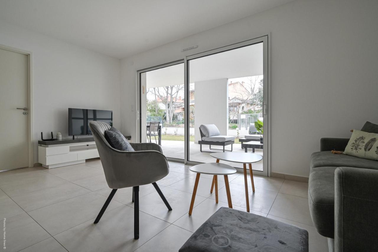 T4 Neuf - Jardin-Terrasse Et Piscine - Acces Direct Plages Et Centre Village - App C 12 Saint-Cyr-sur-Mer Exteriör bild