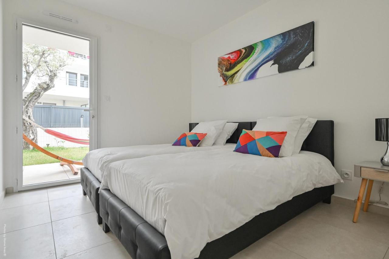 T4 Neuf - Jardin-Terrasse Et Piscine - Acces Direct Plages Et Centre Village - App C 12 Saint-Cyr-sur-Mer Exteriör bild